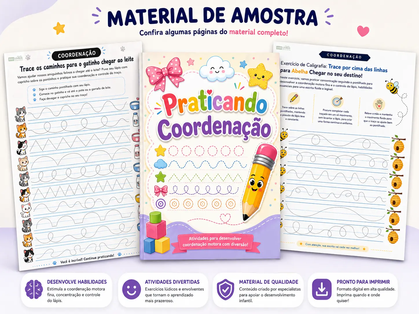 Páginas de amostra do módulo 1: Coordenação Motora Fina